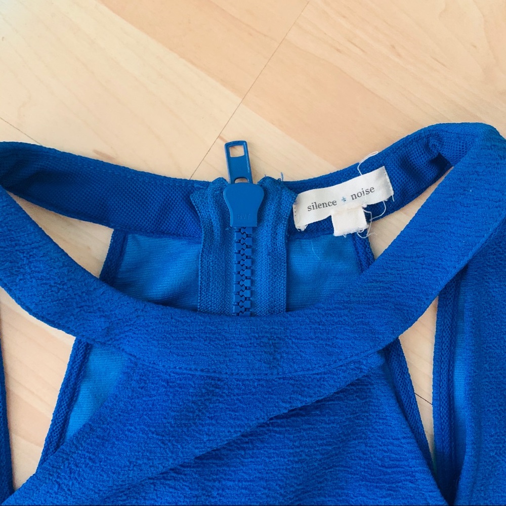 Uo Silence And Noise Cobalt Skater Ss Dress M - image 4